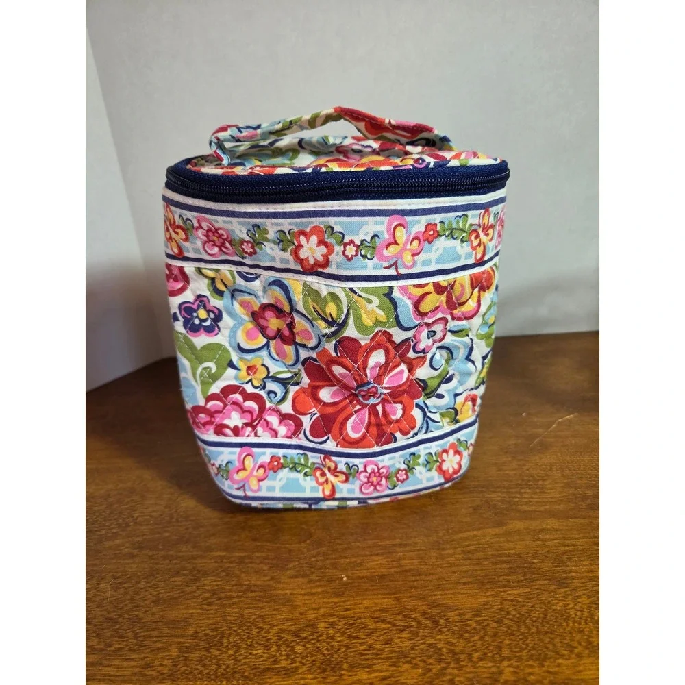 Vera Bradley Hope Garden Quilted Cotton Cosmetic/Lunch Bag Floral Travel Case